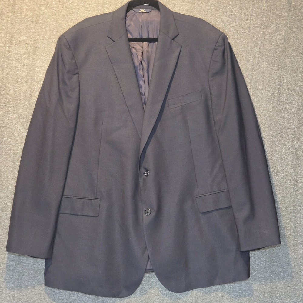 Brooks Brothers 346 Men Blazer 50L Navy Wool Blend‎ Stretch Suit Jacket